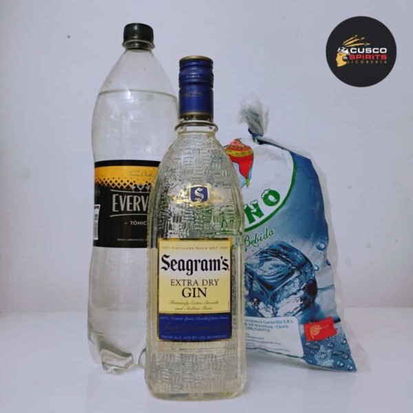 COMBO SEAGRAM’S EXTRA DRY GIN – 750 ML