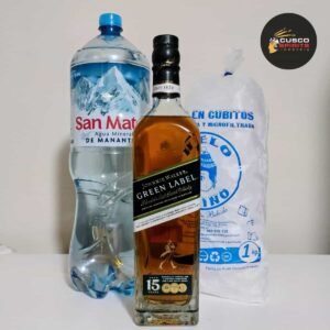 COMBO JOHNNIE WALKER GREEN LABEL 15 AÑOS – 750 ML